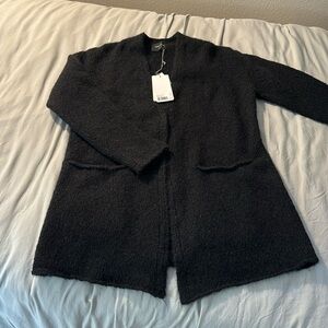 Zadig & Voltaire black mohair cardigan sz xs